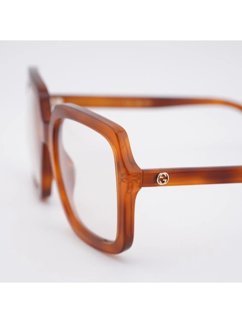 Gucci GG1318S 001 Sunglasses Havana Square Frame, Brown Photochromic Lenses
